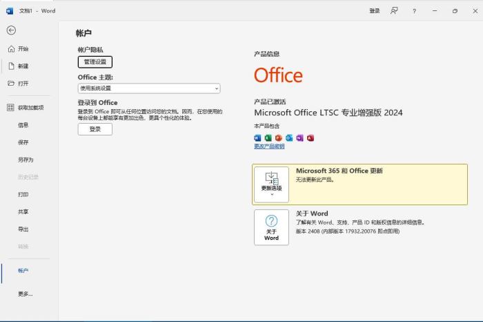 微软 Office 2024 批量许可版25年03月更新版